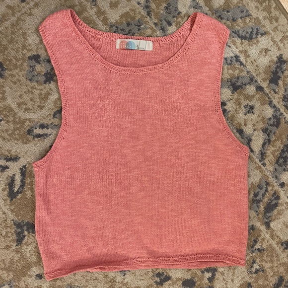 Pink Free People Sweater Vest Tank Women’s Sz S - FP Beach - Picture 1 of 6